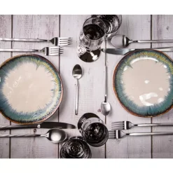 Geschirr & Tischaccessoires-KARE Design Besteck Gloria Matt Silber (16-Tlg.)
