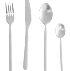 Geschirr & Tischaccessoires-KARE Design Besteck Gloria Matt Silber (16-Tlg.)