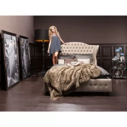 Betten-KARE Design Bett City Spirit Linen Natural 180X200Cm