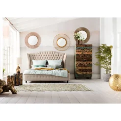 Betten-KARE Design Bett City Spirit Linen Natural 180X200Cm