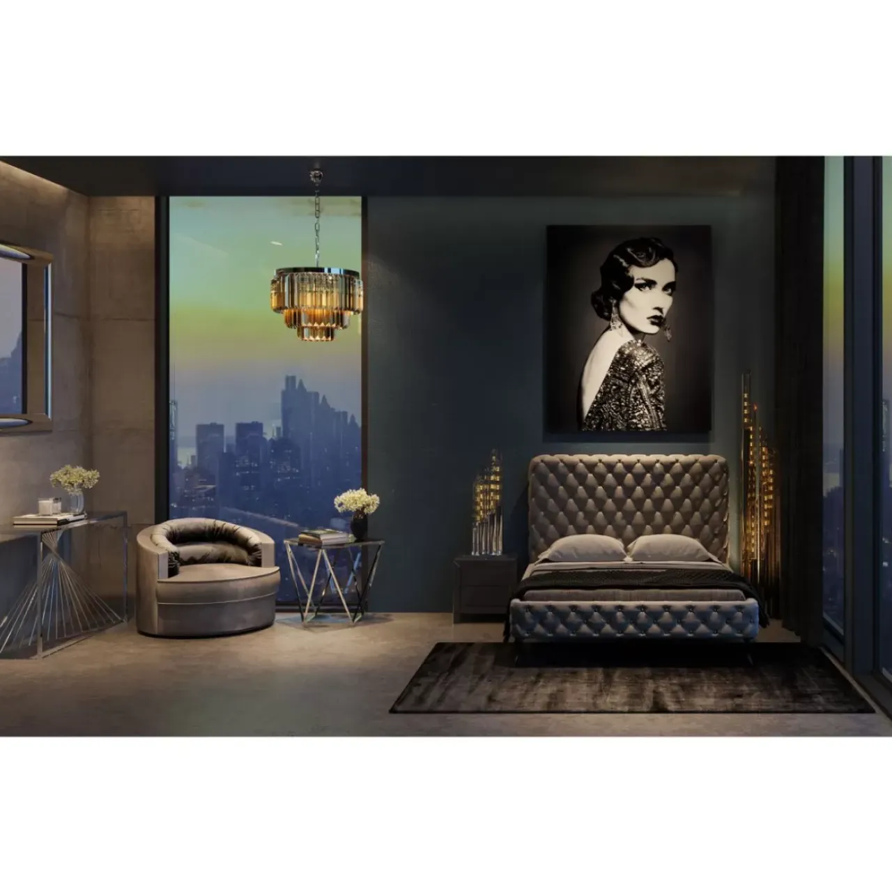 Betten-KARE Design Bett Desire Hoch Silbergrau 160X200 Cm