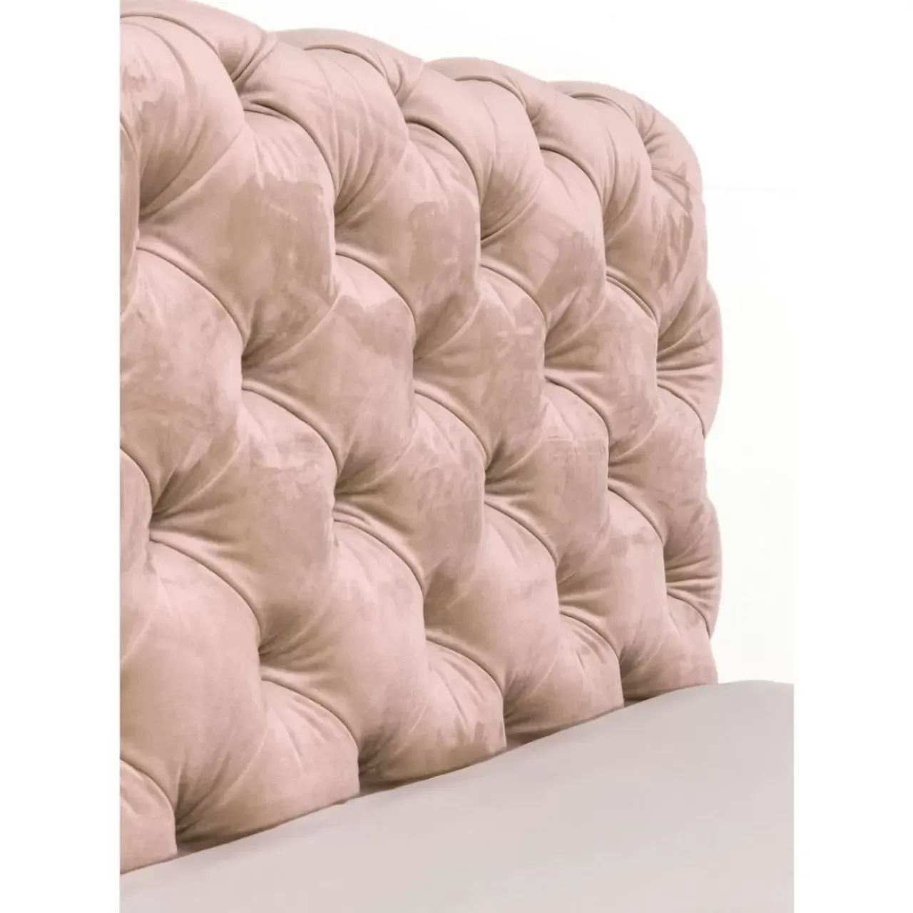 Betten-KARE Design Bett Desire Velvet Ecru 160X200Cm