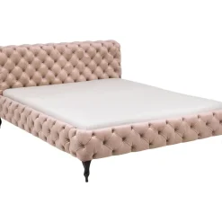 Betten-KARE Design Bett Desire Velvet Ecru 160X200Cm
