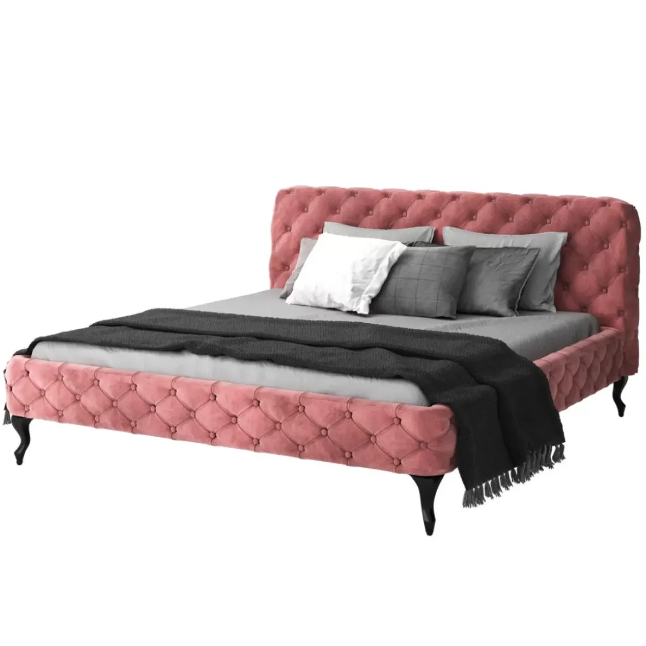 Betten-KARE Design Bett Desire Velvet Rose 160X200Cm