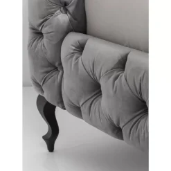 Betten-KARE Design Bett Desire Velvet Silbergrau 200X200Cm