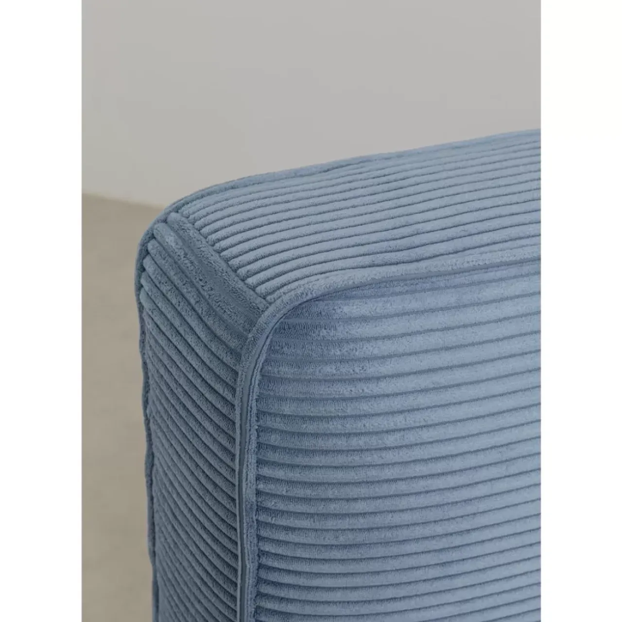 Betten-KARE Design Bett East Side Cord Blau 180X200Cm