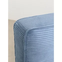 Betten-KARE Design Bett East Side Cord Blau 160X200Cm