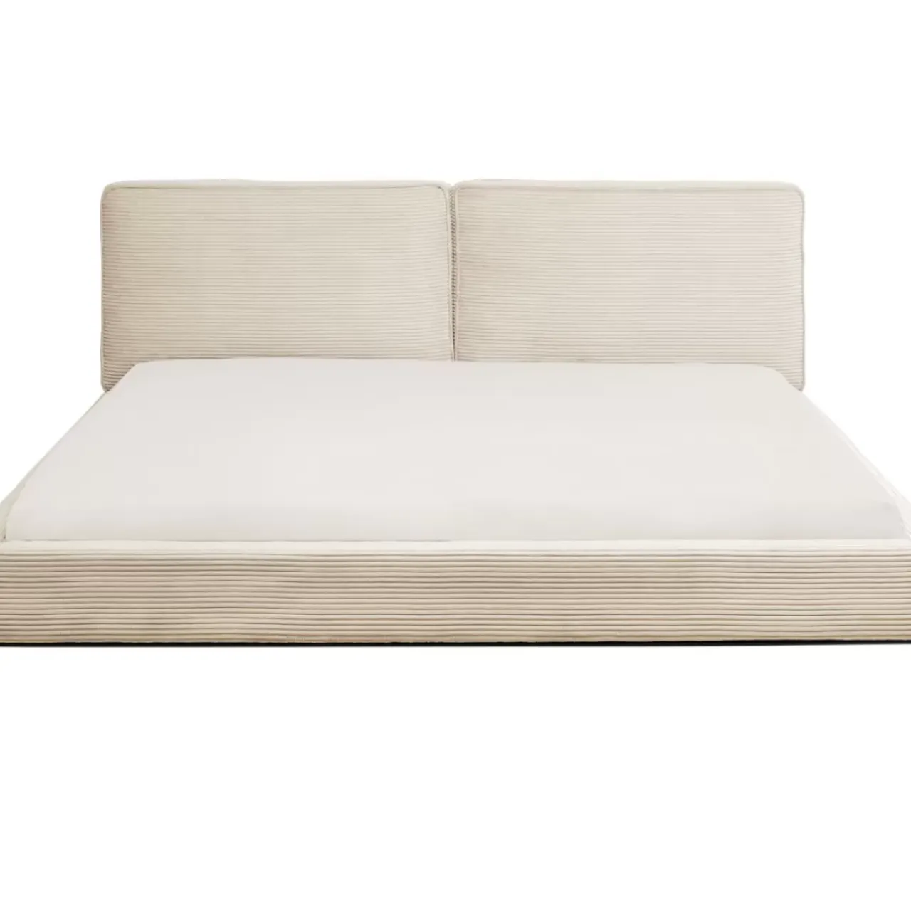Betten-KARE Design Bett East Side Cord Creme 160X200Cm