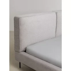 Betten-KARE Design Bett East Side Cord Grau 160X200Cm