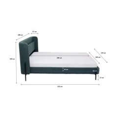 Betten-KARE Design Bett Tivoli Grun 160X200