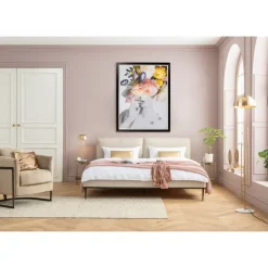 Bilder-KARE Design Bild Frame Flower Lady Pastell 152X117