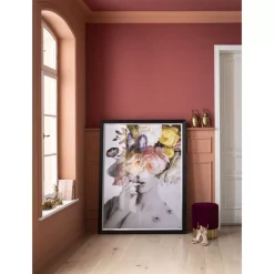 Bilder-KARE Design Bild Frame Flower Lady Pastell 152X117