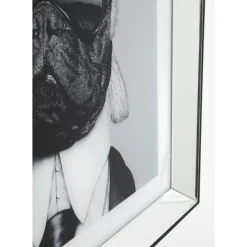 Bilder-KARE Design Bild Frame Mirror Designer Dog 60X60