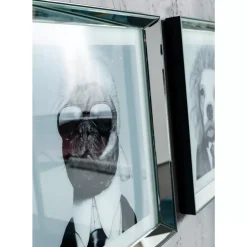 Bilder-KARE Design Bild Frame Mirror Designer Dog 60X60