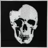Bilder-KARE Design Bild Frame Mirror Skull 100X100Cm