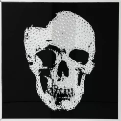 Bilder-KARE Design Bild Frame Mirror Skull 100X100Cm