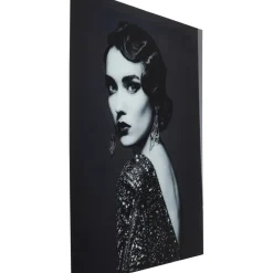 Bilder-KARE Design Bild Glas Beauty Lady 120X150Cm