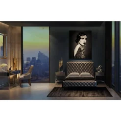 Bilder-KARE Design Bild Glas Beauty Lady 120X150Cm