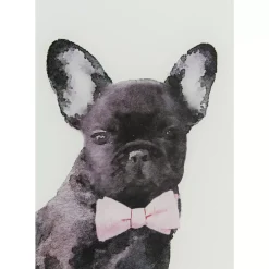 Bilder-KARE Design Bild Glas Fashion Dog 60X80Cm