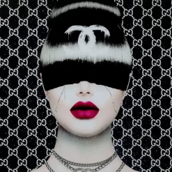 Bilder-KARE Design Bild Glas Fashion Haircut 80X80