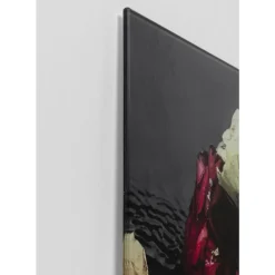 Bilder-KARE Design Bild Glas Flower Art Lady 120X120Cm