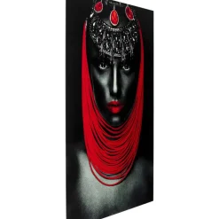 Bilder-KARE Design Bild Glas Lady Red Lips 80X120
