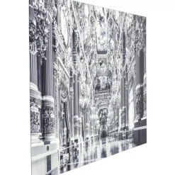 Bilder-KARE Design Bild Glas Metallic Versailles 180X120Cm
