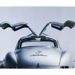 Bilder-KARE Design Bild Glas Oldtimer Back 160X120Cm