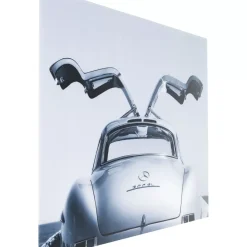 Bilder-KARE Design Bild Glas Oldtimer Back 160X120Cm