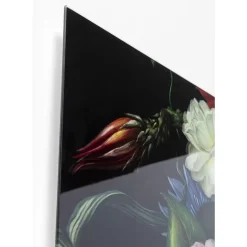 Bilder-KARE Design Bild Glas Pretty Flower Woman 100X100