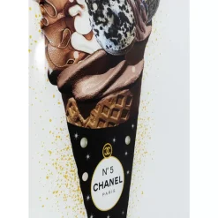 Bilder-KARE Design Bild Glas Rich Ice Cream 60X80