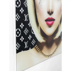 Bilder-KARE Design Bild Glas Runny Eyes 80X80
