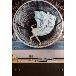 Bilder-KARE Design Bild Glas Time Traveller 120X180