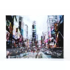 Bilder-KARE Design Bild Glas Times Square Move 70X90Cm