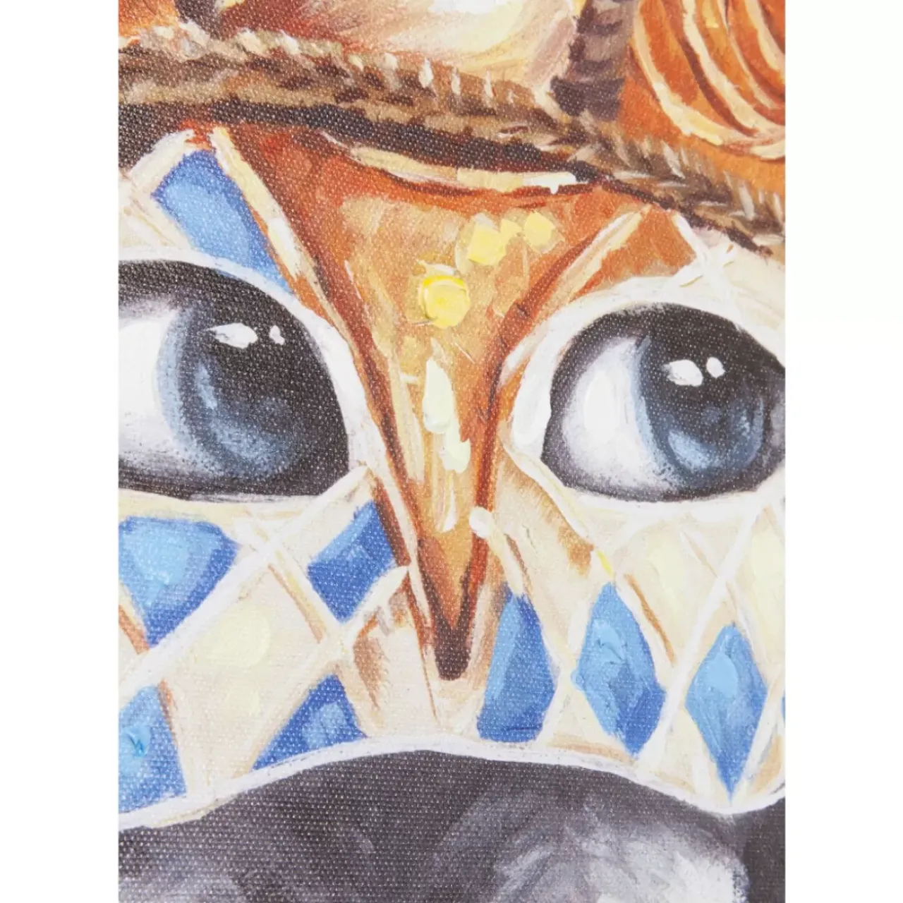 Bilder-KARE Design Bild Touched Carnival Monkey 70X70Cm