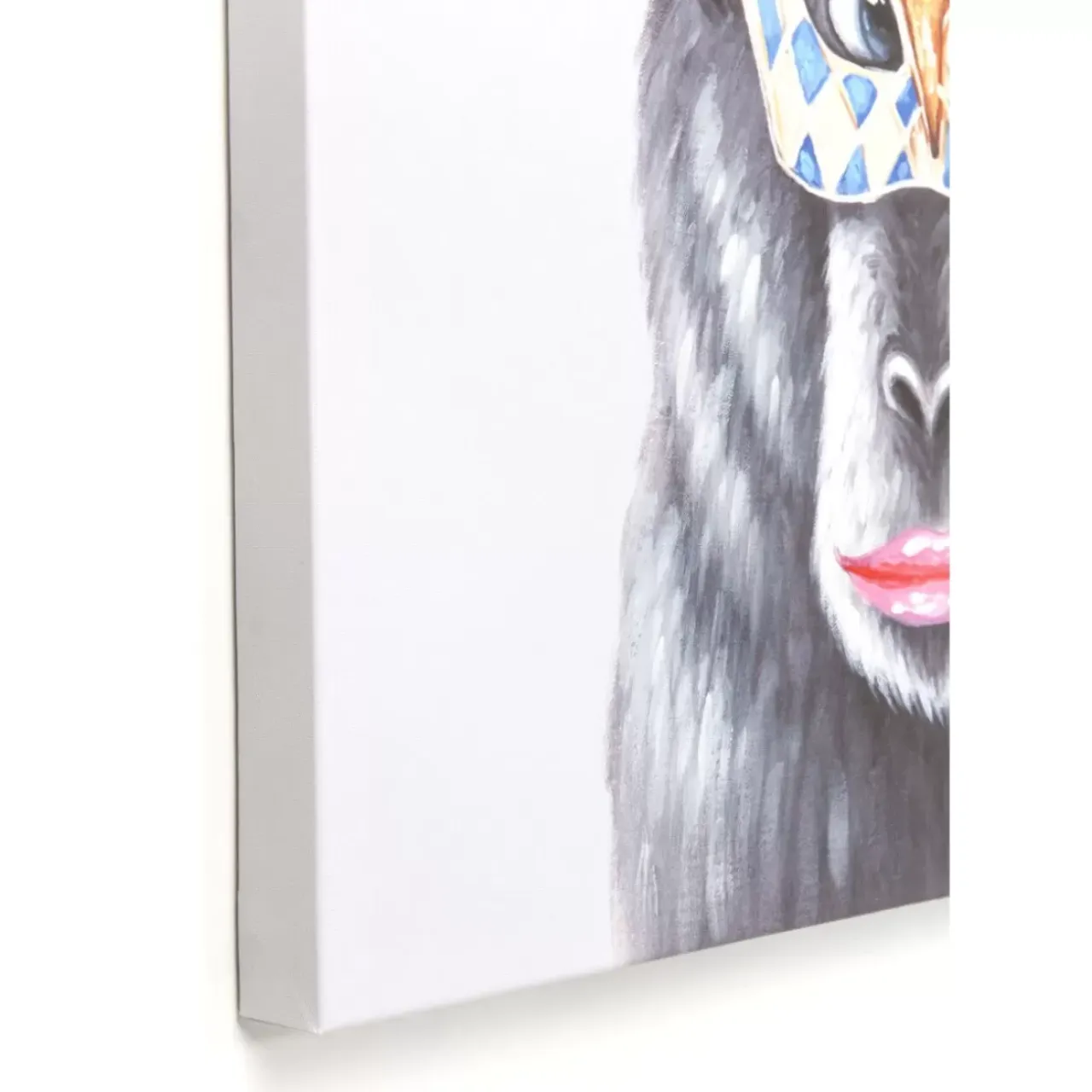 Bilder-KARE Design Bild Touched Carnival Monkey 70X70Cm