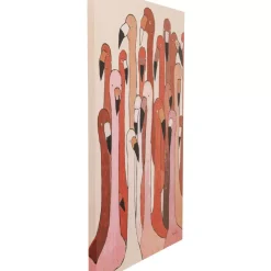 Bilder-KARE Design Bild Touched Flamingo Meeting 120X90Cm