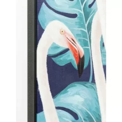 Bilder-KARE Design Bild Touched Flamingo Road Schwarz 122X92Cm