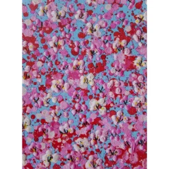 Bilder-KARE Design Bild Touched Flower Boat Blau Pink 160X120Cm