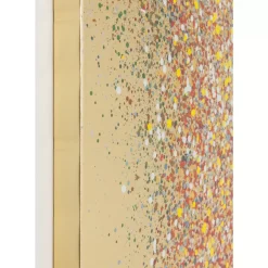 Bilder-KARE Design Bild Touched Flower Boat Gold Rot 120X160Cm