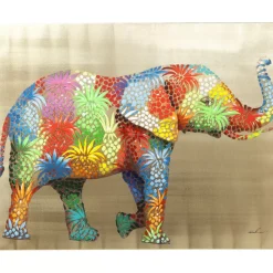 Bilder-KARE Design Bild Touched Flower Elefant 90X120Cm