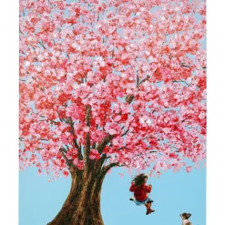 Bilder-KARE Design Bild Touched Flower Girl 160X120Cm