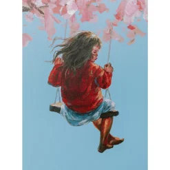 Bilder-KARE Design Bild Touched Flower Girl 160X120Cm