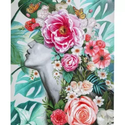 Bilder-KARE Design Bild Touched Flower Lady 120X90