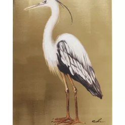 Bilder-KARE Design Bild Touched Heron Left 70X50Cm