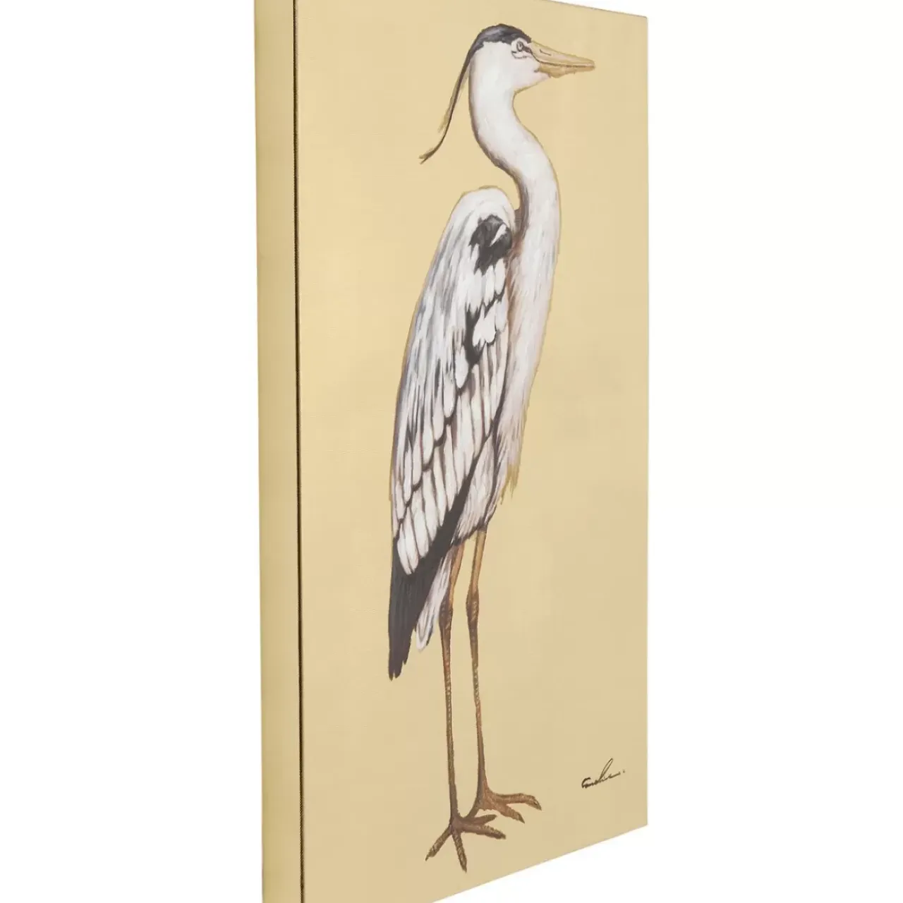 Bilder-KARE Design Bild Touched Heron Right 70X50Cm