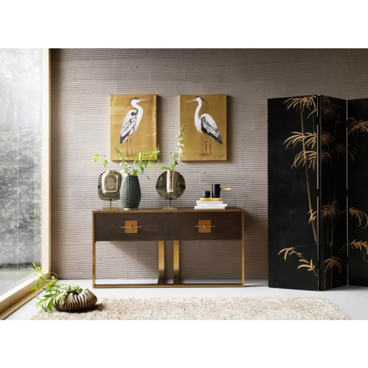 Bilder-KARE Design Bild Touched Heron Right 70X50Cm