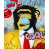 Bilder-KARE Design Bild Touched Show Monkey 120X90