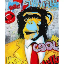Bilder-KARE Design Bild Touched Show Monkey 120X90