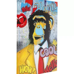 Bilder-KARE Design Bild Touched Show Monkey 120X90